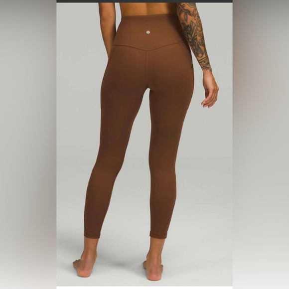 Lululemon Roasted Brown Align HR Women's Leggings with Pockets-25" - Picture 1 of 5